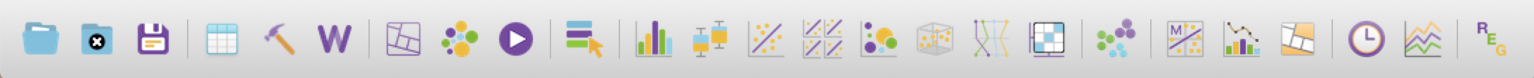 GeoDa Toolbar Icons