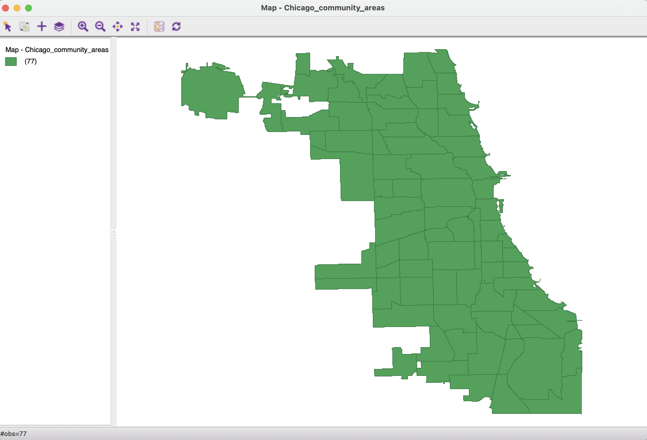 Themeless polygon map