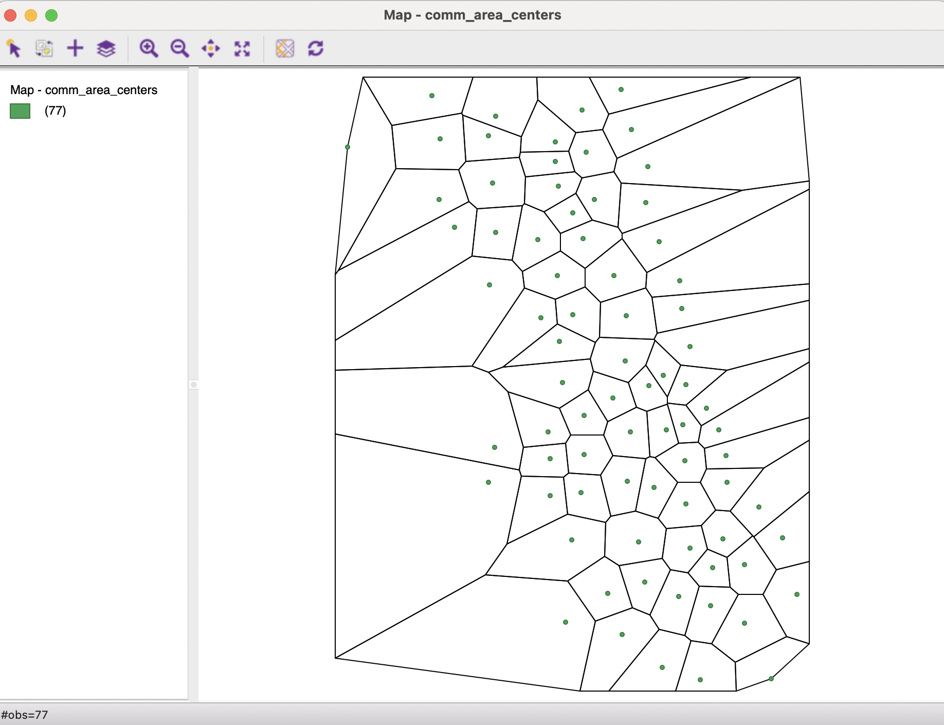 Display Thiessen polygons