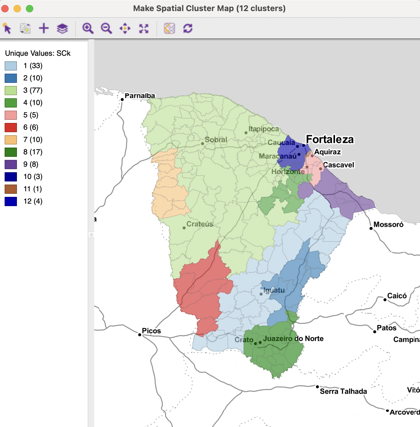 Make Spatial Cluster Map