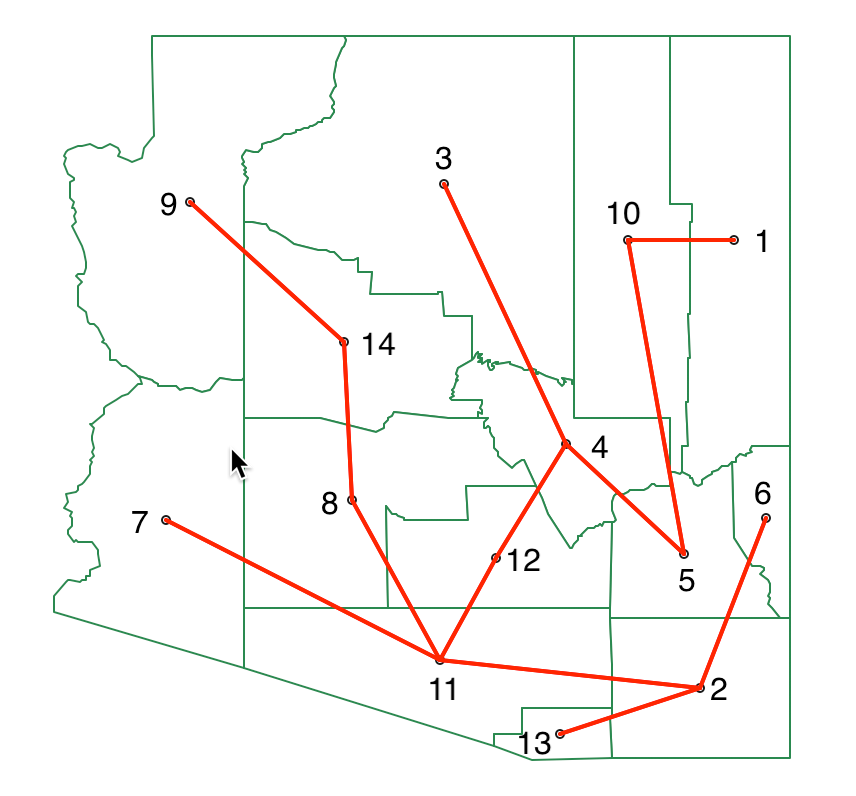 SKATER minimum spanning tree