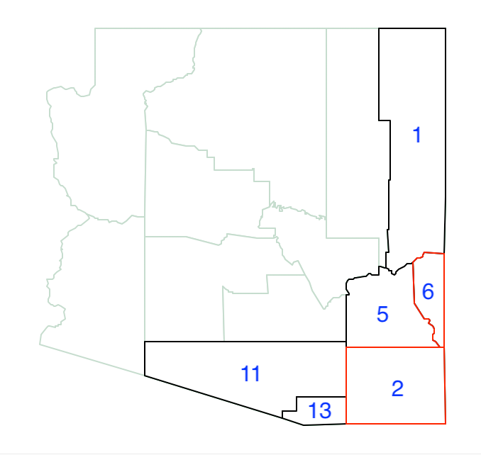 Arizona max-p growth phase - 6 and 2