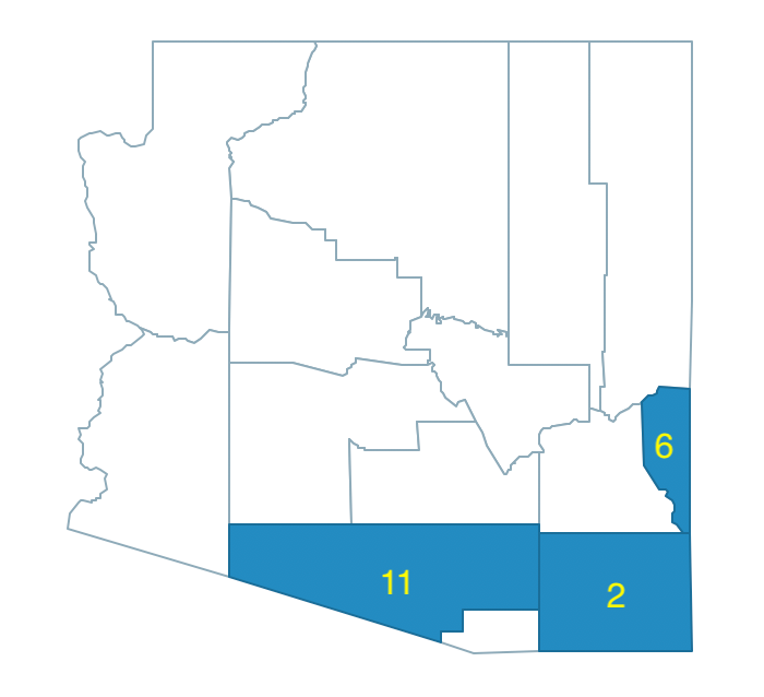 Arizona max-p growth phase - region 1